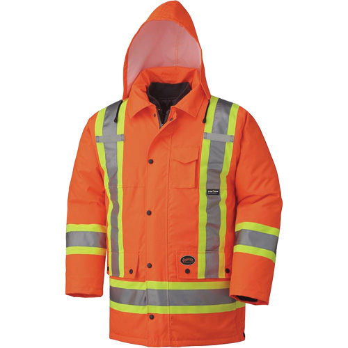 5020 Manteau imperm&eacute;able 7 en 1, Orange haute visibilit&eacute;, Petit Rock Safety Industrial Ltd