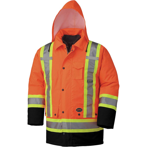 5020BB Manteau de s&eacute;curit&eacute; 7 en 1 imperm&eacute;able, Orange haute visibilit&eacute;, 2T-Grand Rock Safety Industrial Ltd