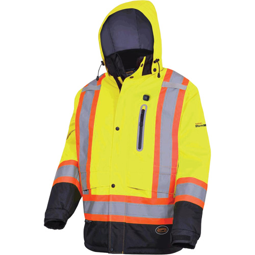 5408 Veste imperm&eacute;able &agrave; isolation thermique, Hommes, Petit, Jaune lime haute visibilit&eacute; Rock Safety Industrial Ltd