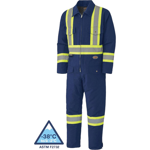5539A Quilted Duck Coveralls, Small, Navy Blue Rock Safety Industrial Ltd
