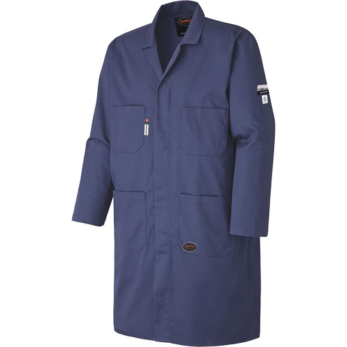 3512 Sarrau antistatique Flame-Gard ignifuge et contre les arcs, Coton, Taille 4T-Grand, Bleu marin Rock Safety Industrial Ltd