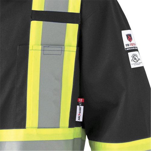 7702BKT Combinaison FR-Tech contre les arcs, Taille 40 (grand taille), Noir, 10 cal/cm² Rock Safety Industrial Ltd