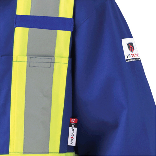 7706T Combinaison ignifuge FR-Tech avec fermetures &agrave; glissi&egrave;re aux jambes, Taille 40 (grand taille), Bleu royal, 9,7 cal/cm² Rock Safety Industrial Ltd