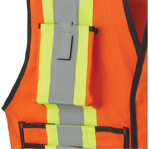 7732 FR-Tech&reg; Flame-Resistant Arc Surveyor's Vest, Small, High Visibility Orange, 9.7 cal/cm² Rock Safety Industrial Ltd