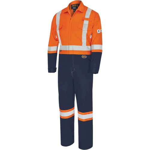7702BB Combinaison de s&eacute;curit&eacute; FR-Tech 2 tons, Taille 36, Bleu marin/Orange, 10 cal/cm² Rock Safety Industrial Ltd