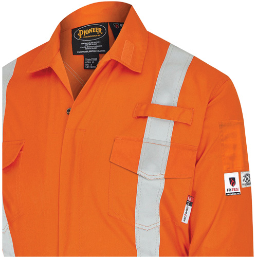 7702BB Combinaison de s&eacute;curit&eacute; FR-Tech 2 tons, Taille 36, Bleu marin/Orange, 10 cal/cm² Rock Safety Industrial Ltd