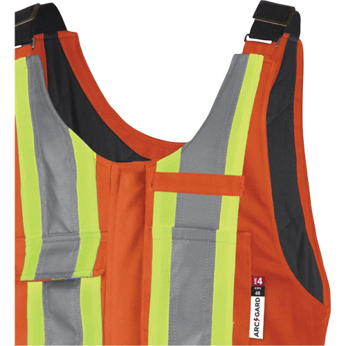 5534A Flame-Resistant Quilted Safety Overalls, Small, Orange Rock Safety Industrial Ltd