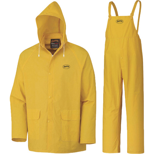 577 3-Piece Rain Suit, Polyester/PVC, 6X-Large, Yellow Rock Safety Industrial Ltd