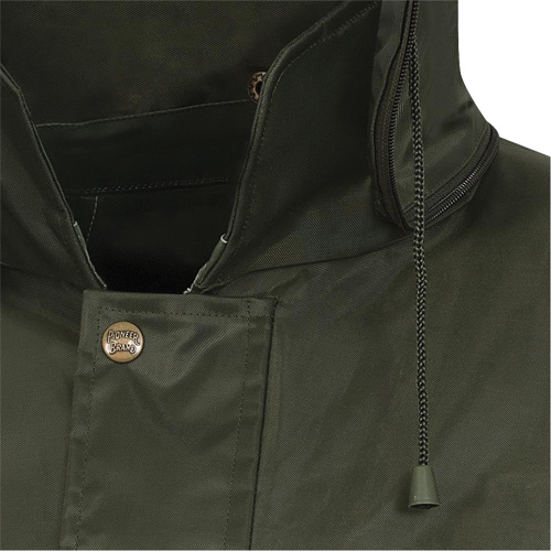 D8120J Manteau &agrave; capuchon ind&eacute;chirable Nailhead pour planteur d'arbres, Polyester/PVC, T-petit, Vert Rock Safety Industrial Ltd