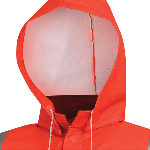 576J Veste de pluie ignifuge haute visibilit&eacute;, Petit, Orange haute visibilit&eacute; Rock Safety Industrial Ltd