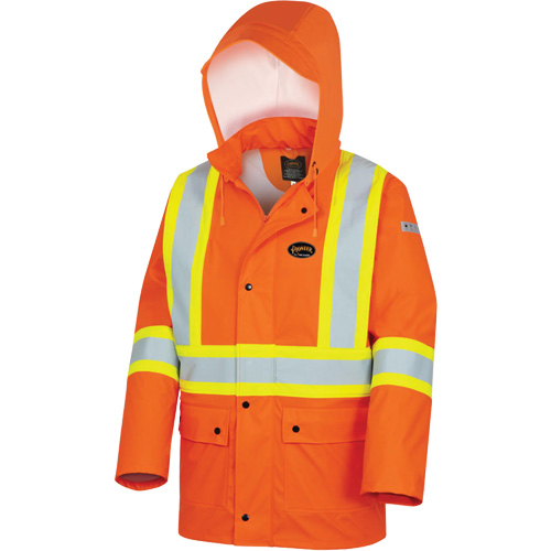 5892PKT Veste de s&eacute;curit&eacute; imperm&eacute;able &agrave; haute visibilit&eacute; ignifuge, T-petit, Orange haute visibilit&eacute; Rock Safety Industrial Ltd