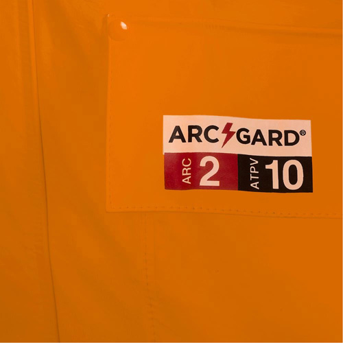 5880 Manteau de pluie ignifuge et protection contre les &eacute;clats d'arc &eacute;lectrique, T-petit, Orange haute visibilit&eacute;, 10 cal/cm² Rock Safety Industrial Ltd