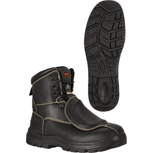 1060 Bottes de s&eacute;curit&eacute; avec protection m&eacute;tatarsienne, Cuir, Taille 10 Rock Safety Industrial Ltd
