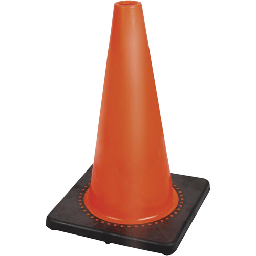 181P C&ocirc;ne de s&eacute;curit&eacute; flexible de premi&egrave;re qualit&eacute;, 18", Orange Rock Safety Industrial Ltd