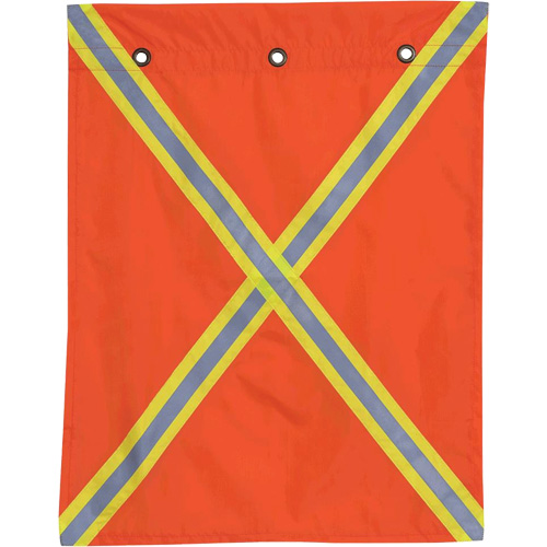 353 Drapeau avec bande r&eacute;fl&eacute;chissante, Polyester Rock Safety Industrial Ltd