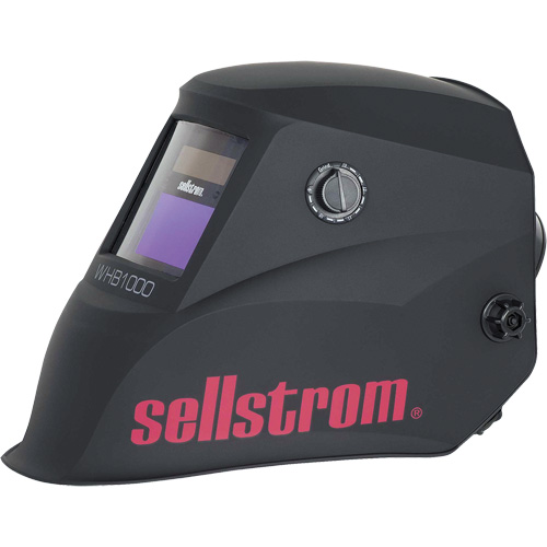 WHB1000 Advantage Series ADF Welding Helmet, 3.54" L x 1.57" W View Area, Black/Red Rock Safety Industrial Ltd