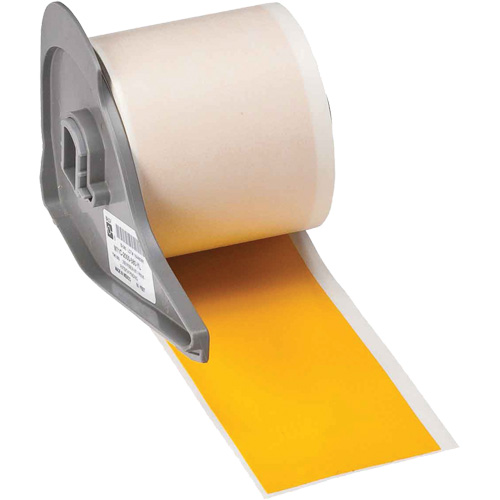 All-Weather Permanent Adhesive Label Tape, Vinyl, Yellow, 2" Width Rock Safety Industrial Ltd