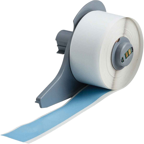 Ruban adh&eacute;sif permanent toutes saisons pour &eacute;tiquettes, Vinyle, Bleu, Largeur de 1" Rock Safety Industrial Ltd