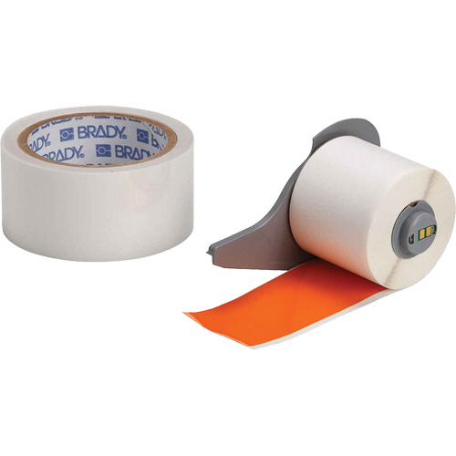 Ruban adh&eacute;sif polyvalent ToughStripe ultra-robuste avec pellicule de protection, Polyester, Orange, Largeur de 2" Rock Safety Industrial Ltd