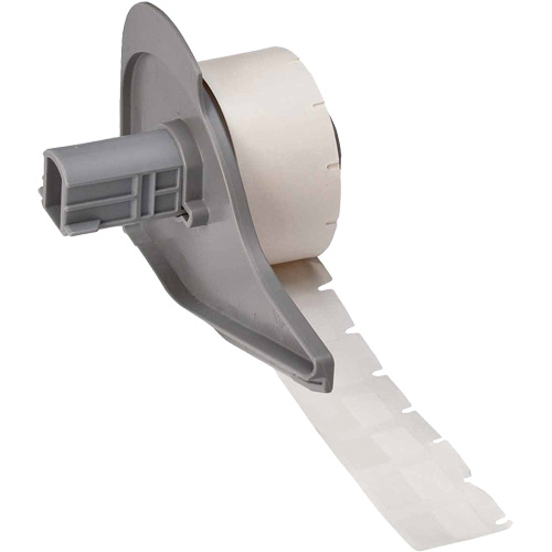 Self-Laminating Wrap-Around Wire & Cable Labels, Vinyl, 0.5" L x 0.75" H, White Rock Safety Industrial Ltd