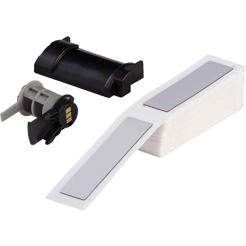 Raised Panel Labels, Polyester, 1" L x 4" H, White Rock Safety Industrial Ltd