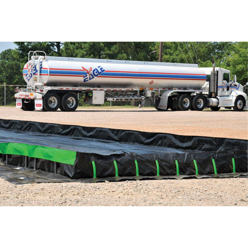 Berme Ultimate Copolymer 2000 Ultra-Containment Berm, Capacit&eacute; 5385 gal. US, 12' la x 60' lo x 12" h, Support &agrave; charni&egrave;re Rock Safety Industrial Ltd