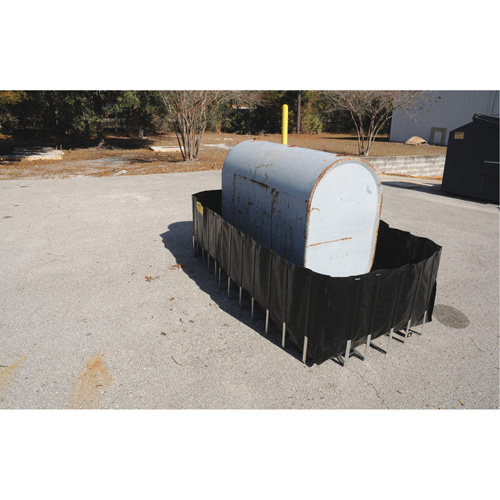 Conteneur flexible pour r&eacute;servoir de carburant avec drain Ultra-550 Containment Sump, 102" lo x 72" la, 650 gal. US Capacit&eacute; Rock Safety Industrial Ltd