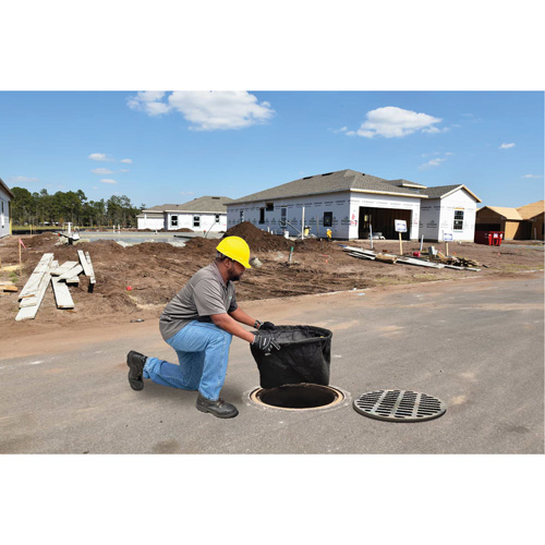 Bac de r&eacute;tention rond Ultra-Drain Guard avec orifice de trop-plein, Huile & s&eacute;diments, 25" - 29" lo x 25" - 29" la Rock Safety Industrial Ltd