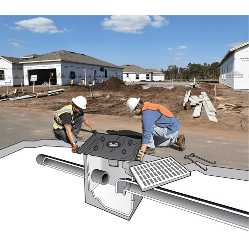 Protecteurs de canaux d'&eacute;gouts pluviaux Ultra-Drain Guards, Huile & s&eacute;diments, 48" lo x 36" la Rock Safety Industrial Ltd