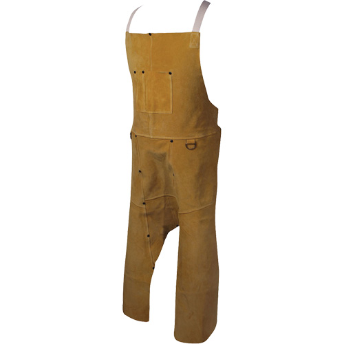 Tablier Caiman Boarhide, Salopette &agrave; jambes fendues, 42" lo, Brun Rock Safety Industrial Ltd