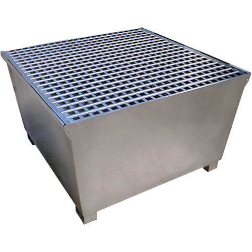 Steel Ultra-IBC Spill Pallet&reg;, 370 US gal. Spill Capacity, 57.6" x 34.7" x 56.9" Rock Safety Industrial Ltd