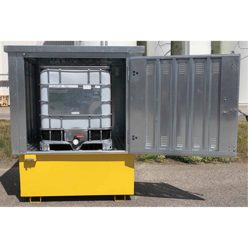 Couvercle rigide en acier Ultra-IBC, 71,1" lo x 83,1" la x 66,3" h, Capacit&eacute; de charge 5640 lb Rock Safety Industrial Ltd