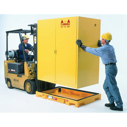 Double Drum Ultra-Safety Cabinet Bladder System&reg;, 63" L x 38.5" W x 6.3" H, 3000 lbs. Load Capacity Rock Safety Industrial Ltd