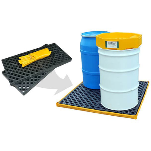 Ultra-Spill Deck flexible, &agrave; vessie, 4 barils, Capacit&eacute; de d&eacute;versement 110 gal. US, 51" x 48" x 5" Rock Safety Industrial Ltd