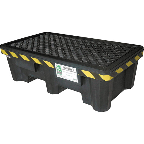 Ultra-Spill Pallet mod&egrave;le &eacute;conomique, 2 barils, Capacit&eacute; de d&eacute;versement 66 gal. US, 53" x 29" x 16,5" Rock Safety Industrial Ltd