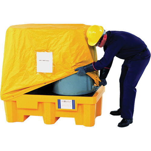 Palettes Ultra-Spill Pallet pour deux barils, Capacit&eacute; de d&eacute;versement 66 gal. US, 53" x 29" x 16,5" Rock Safety Industrial Ltd