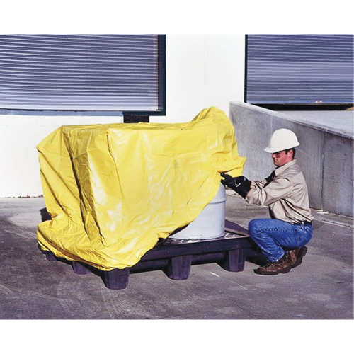 B&acirc;che de recouvrement palette d&eacute;versement, 4 barils Rock Safety Industrial Ltd