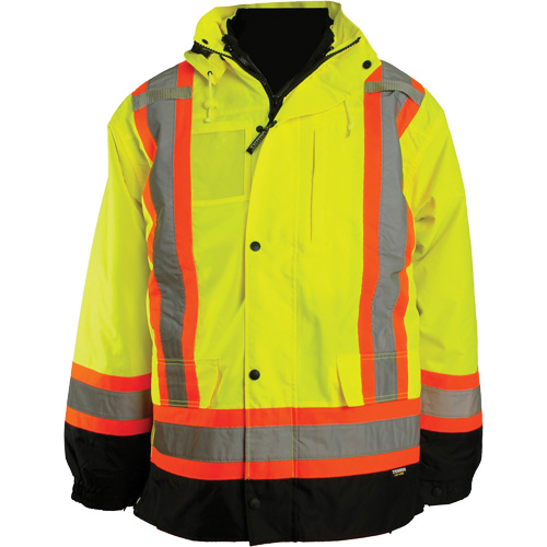 7-in-1 Jacket, Polyester, High Visibility Orange, 2X-Large Rock Safety Industrial Ltd