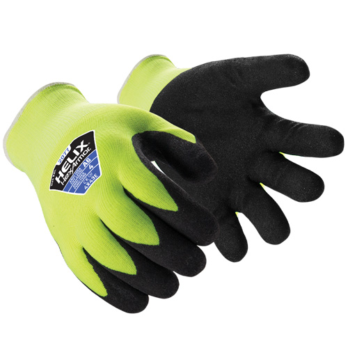 Gants r&eacute;sistants aux coupures pour temps froid Helix 2077, Taille 6/T-petit, Calibre 13, Rev&ecirc;tement Nitrile, Enveloppe en Fibre de verre/Acrylique, ASTM ANSI niveau A6 Rock Safety Industrial Ltd
