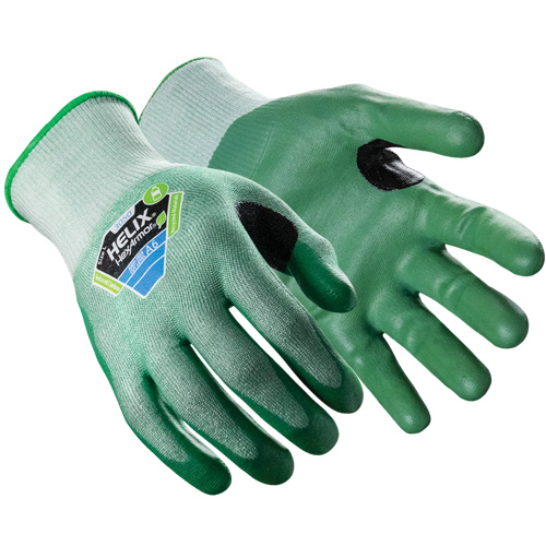 Gants r&eacute;sistants aux coupures Helix 3050, Taille Petit/7, Calibre 18, Rev&ecirc;tement Nitrile, Enveloppe en Polyester/Fibre de verre/PEHP, ASTM ANSI niveau A6 Rock Safety Industrial Ltd