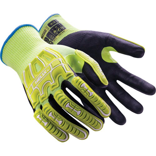 Gants r&eacute;sistants aux chocs Helix 3062IMP, 6/T-petit, Paume en Mousse de nitrile, Poignet &eacute;lastique/Poignet en tricot Rock Safety Industrial Ltd
