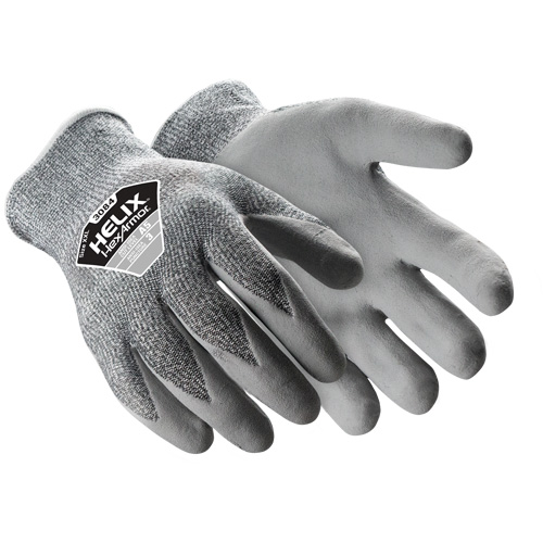 Gants r&eacute;sistants aux coupures Helix 3084, Taille Petit/7, Calibre 13, Rev&ecirc;tement Silicone, Enveloppe en PEHP, ASTM ANSI niveau A5 Rock Safety Industrial Ltd