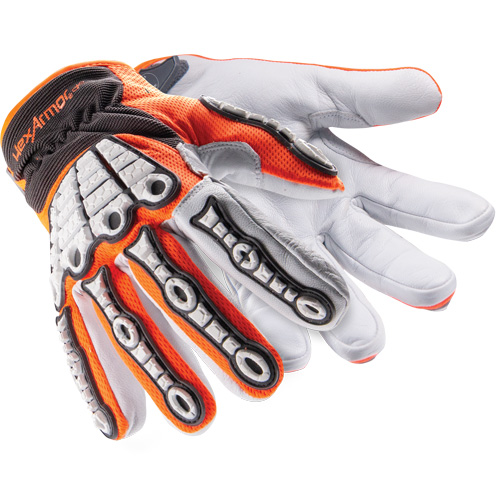 Gants r&eacute;sistants aux chocs Chrome SLT Oasis 4073, 6/T-petit, Paume en Ch&egrave;vre, Poignet Boucle et crochet Rock Safety Industrial Ltd