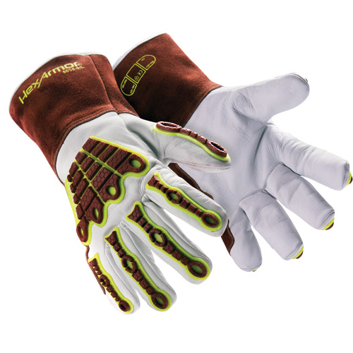 Gants de soudage HeatArmor 5055, Cuir fleur de ch&egrave;vre, Taille Petit/7 Rock Safety Industrial Ltd