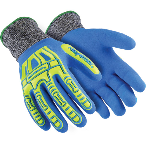 Gants r&eacute;sistants aux coupures Rig Lizard Fluid 7102, Taille 5/2T-petit, Calibre 13, Rev&ecirc;tement Nitrile, Enveloppe en Fibre de verre/PEHP, ASTM ANSI niveau A4 Rock Safety Industrial Ltd