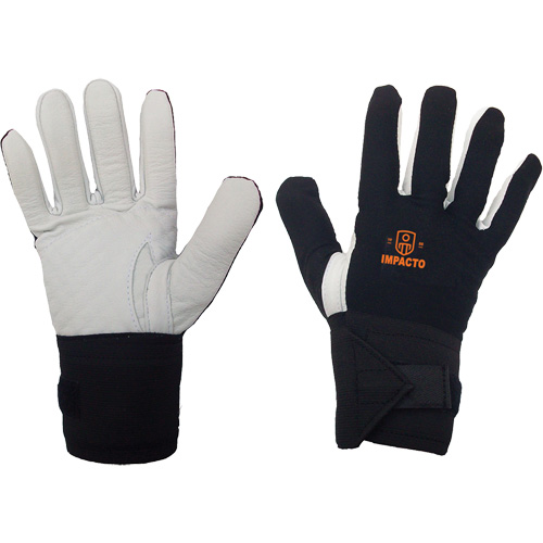 Left-Hand Anti-Impact Glove, 7/Small, Grain Leather Palm, Elastic Cuff Rock Safety Industrial Ltd