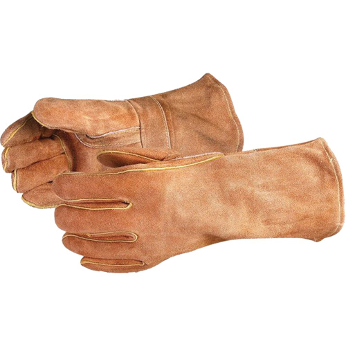 Gants de soudage bruns de luxe Endura 505BS, Cuir de vache refendu, Taille Grand Rock Safety Industrial Ltd