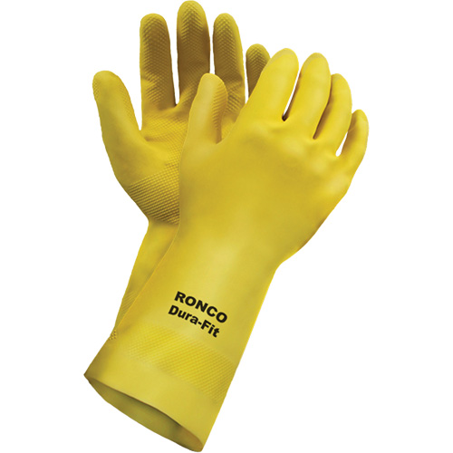 Gants r&eacute;utilisables Dura-Fit , Taille Petit/7, 12" lo, Latex, Doublure en Ouat&eacute;e, 20 mils Rock Safety Industrial Ltd