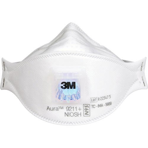 Aura 9211+ Particulate Respirator, N95, NIOSH Certified Rock Safety Industrial Ltd
