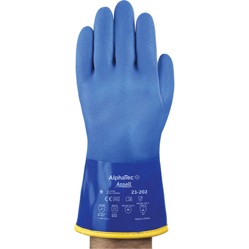 Gants jetables AlphaTec 23-202, Taille 8, 11,8" lo, Coton, Doublure en Molleton Rock Safety Industrial Ltd